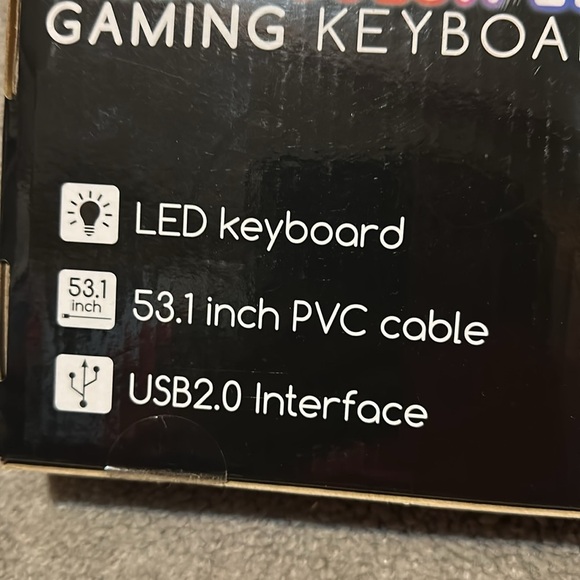 Multi-Color LED Gaming Keyboard - Picture 2 of 3